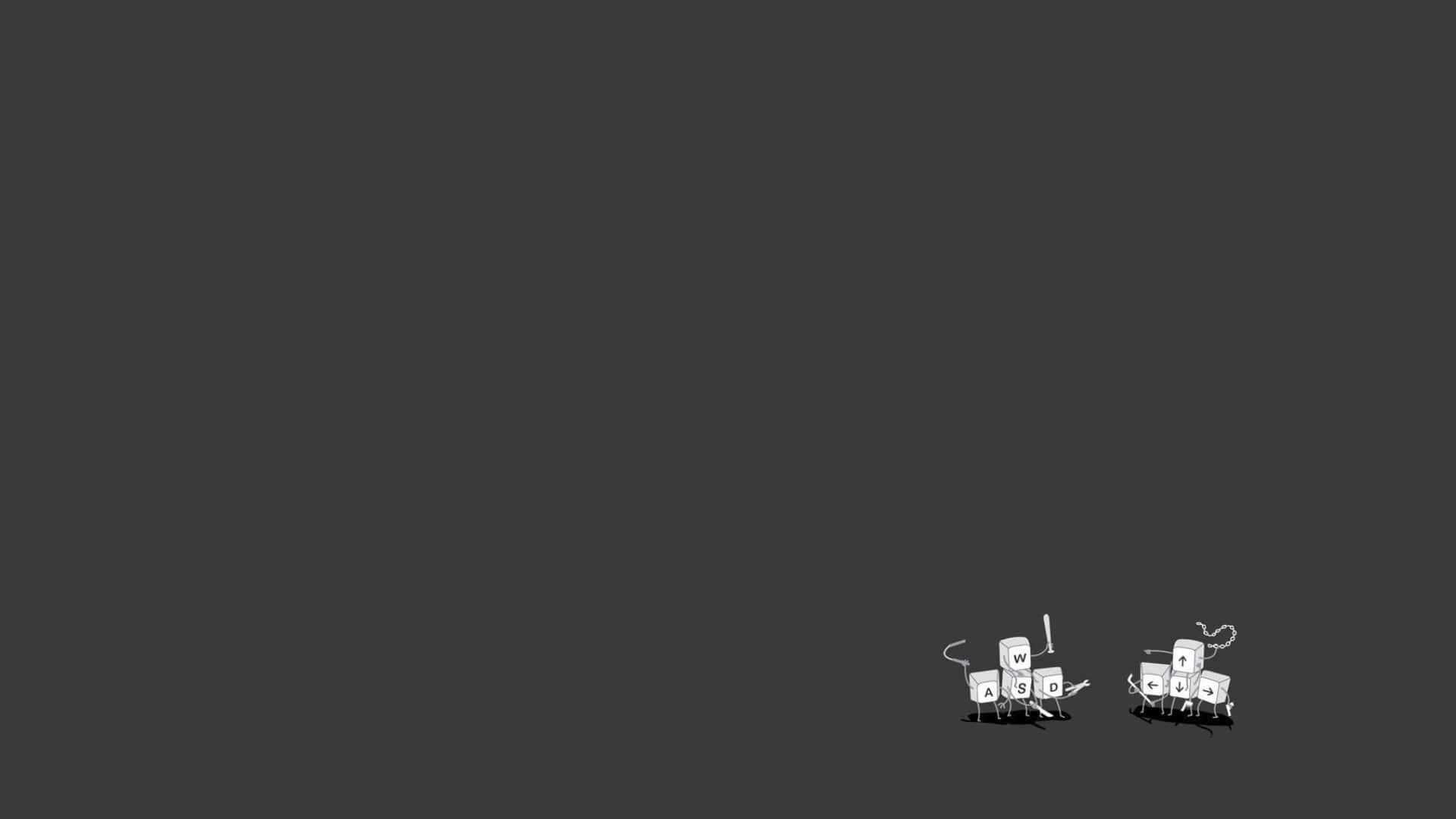 Cute Keyboard Caps Funny Simple Desktop Background