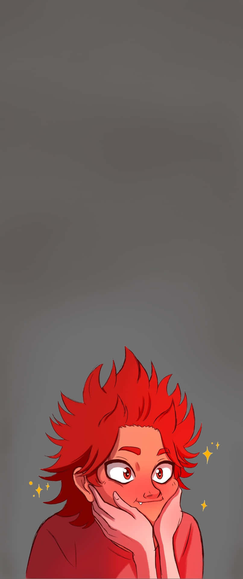 Cute Kirishima Digital Drawing Background