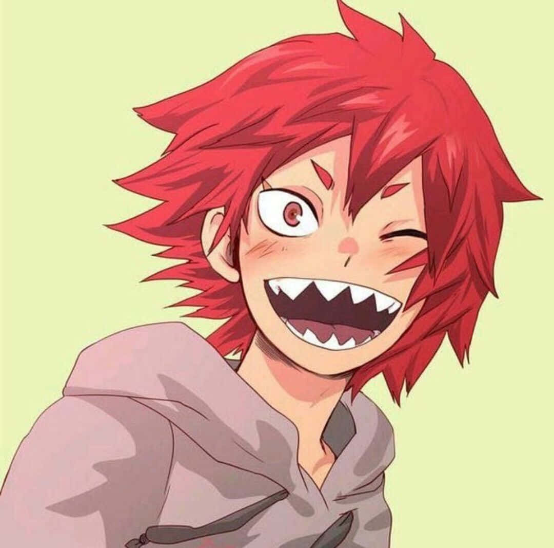 Cute Kirishima Enjoys A Beautiful Spring Day Background