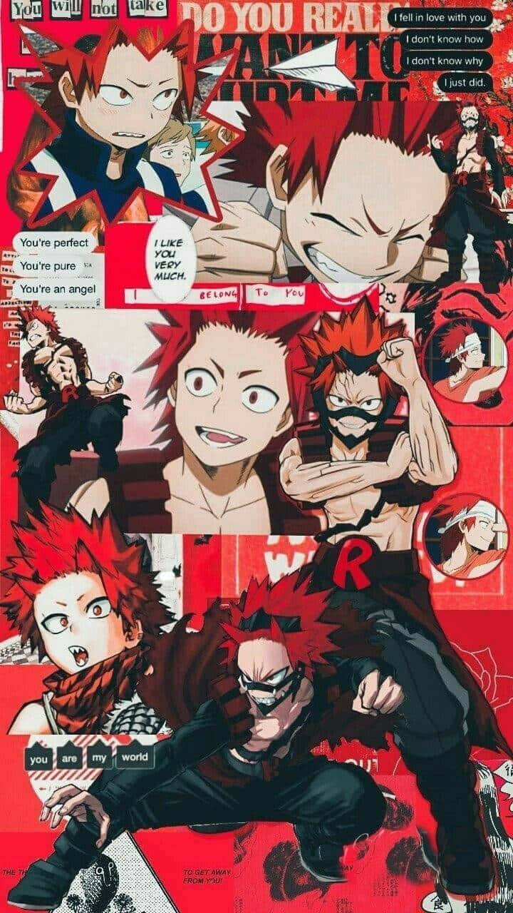 Cute Kirishima Looking Ready To Take On Her Next Challenge! Background