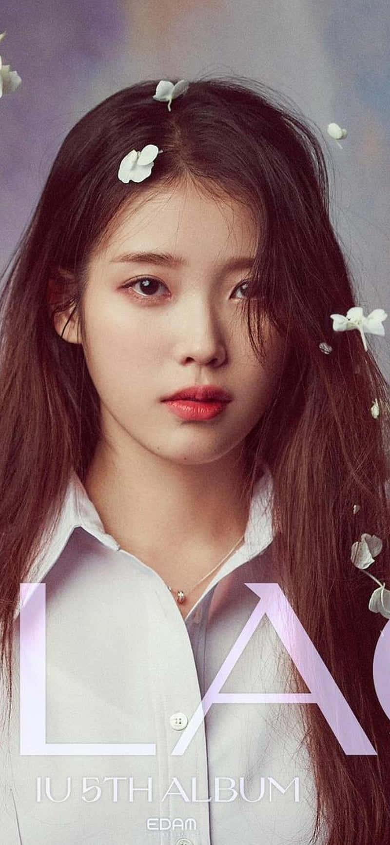 Cute Korean Singer Iu Lilac Album Background
