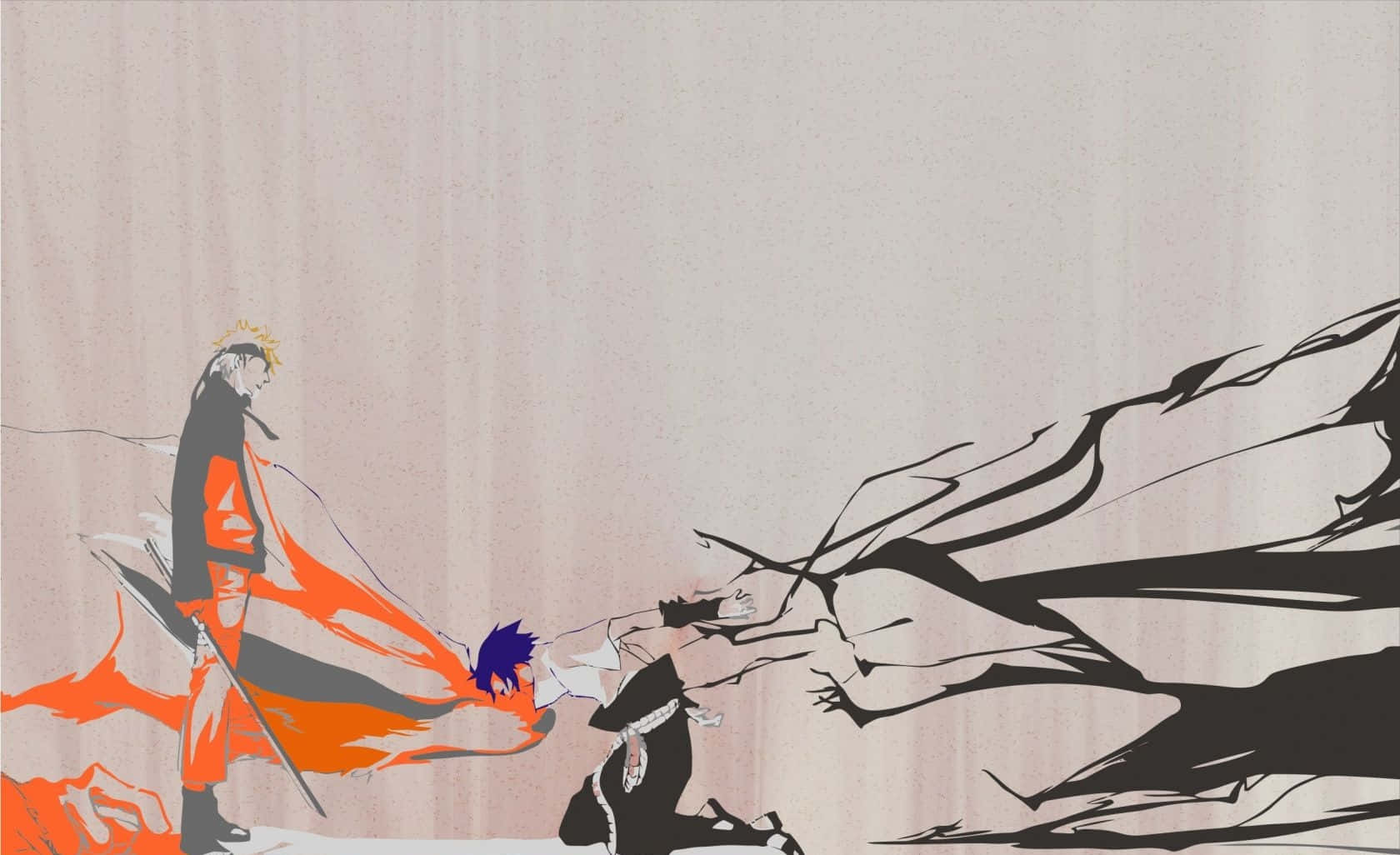 Cute Kurama Appears In The World Of Foxes Of Nine-tails Background