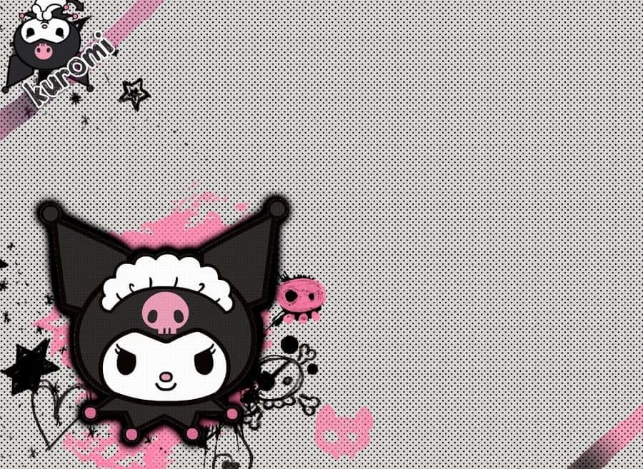 Cute Kuromi Dotty Grey
