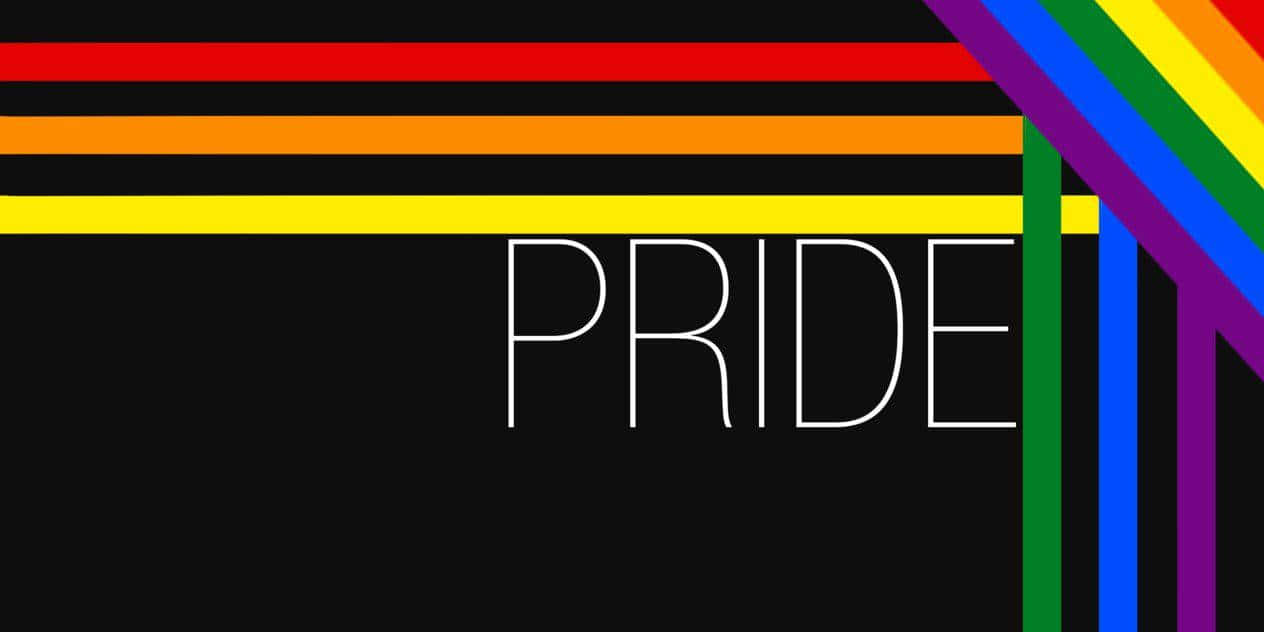 Cute Lgbt Flag With Pride Background