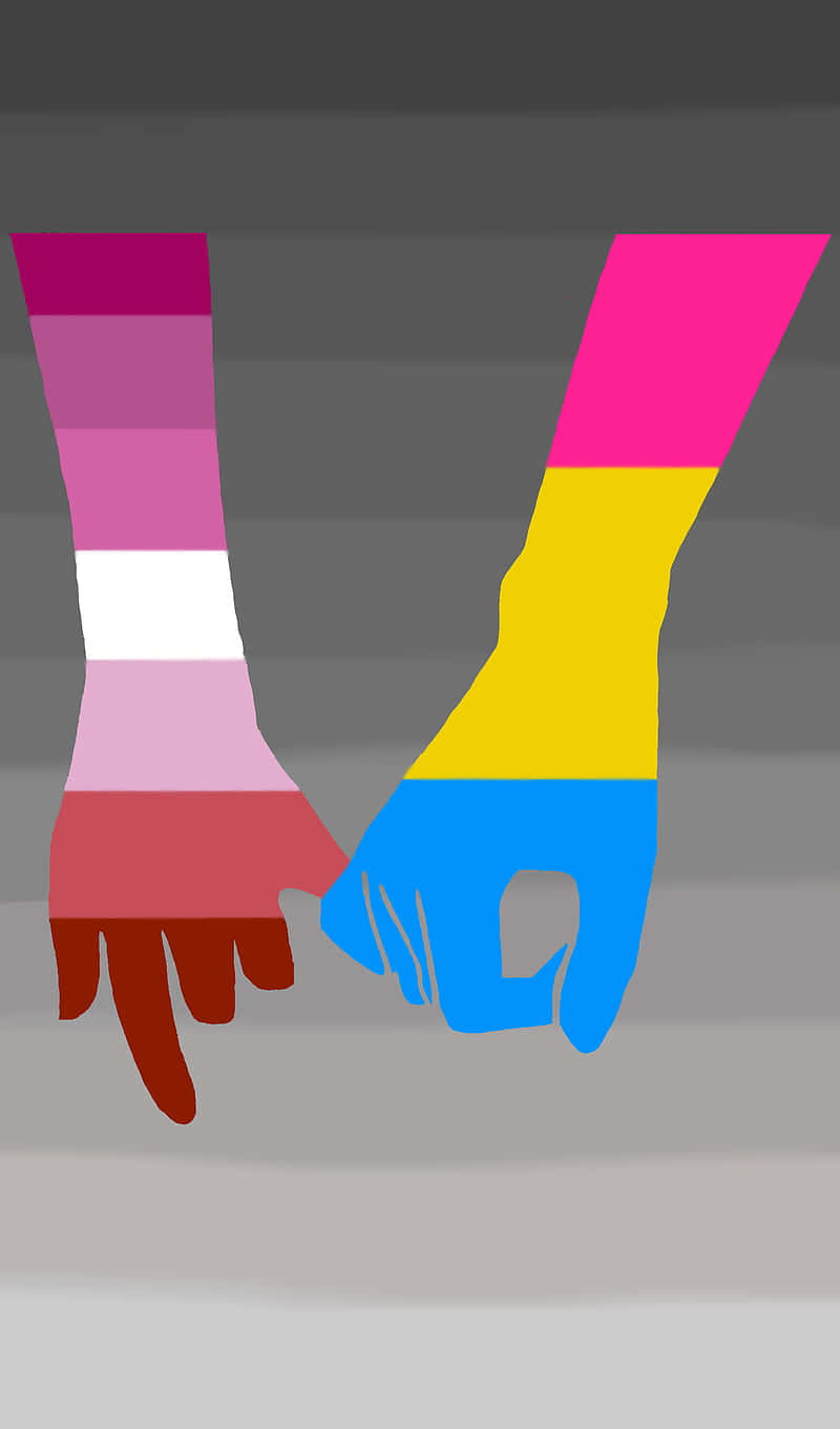 Cute Lgbt Lesbian And Pansexual Hands