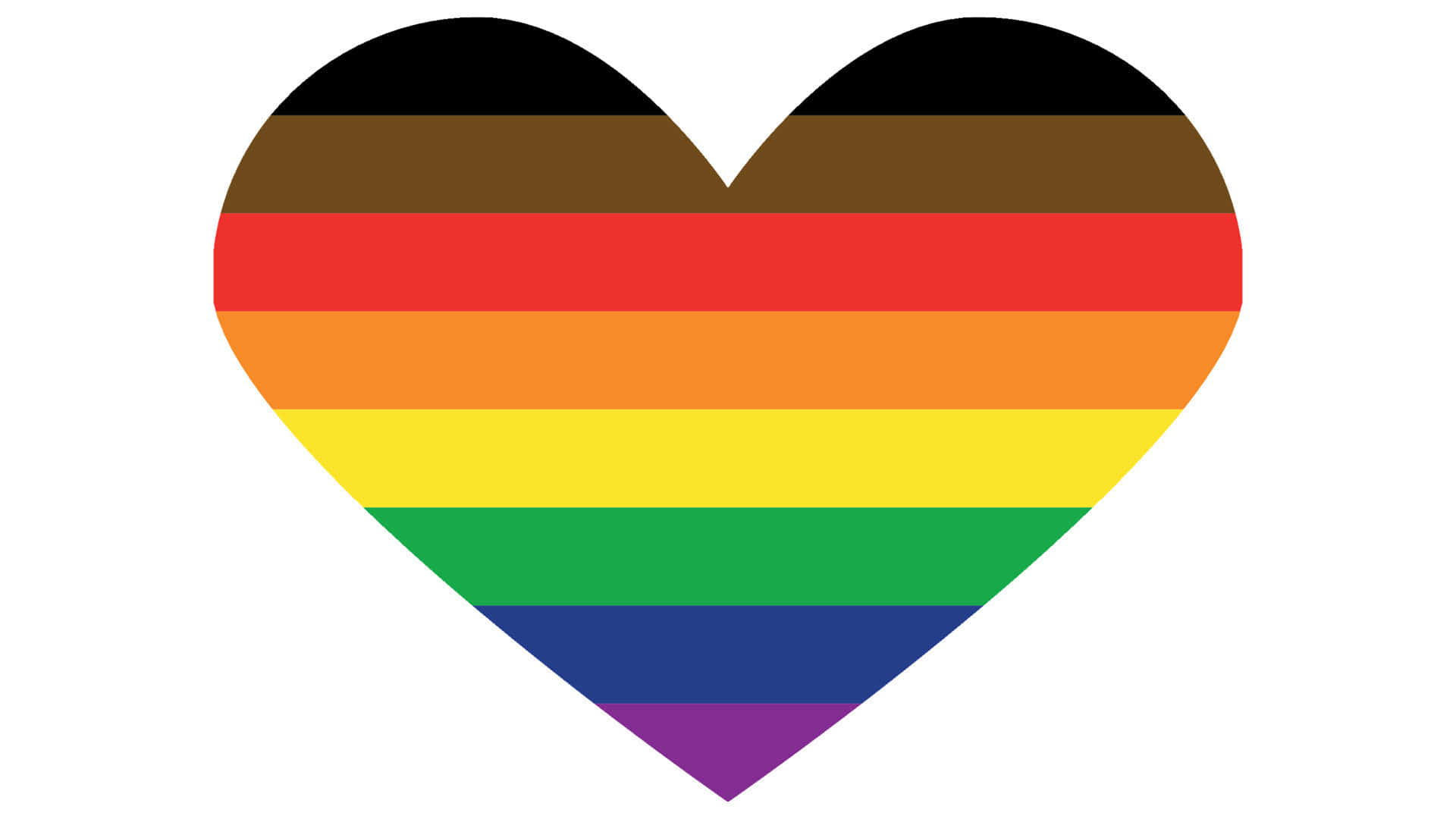 Cute Lgbt Philadelphia Rainbow Heart Illustration Background