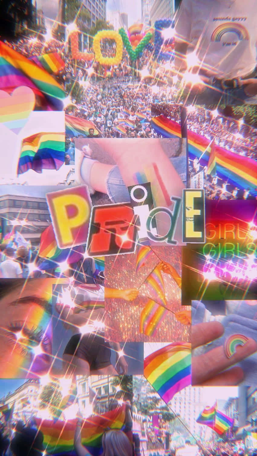 Cute Lgbt Pride Aesthetic Illustration Background