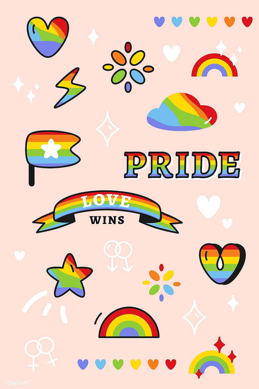 Cute Lgbt Pride Aesthetic Vector Art
