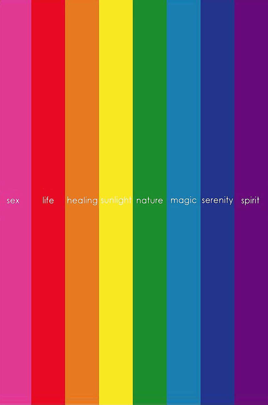 Cute Lgbt Rainbow Flag Background