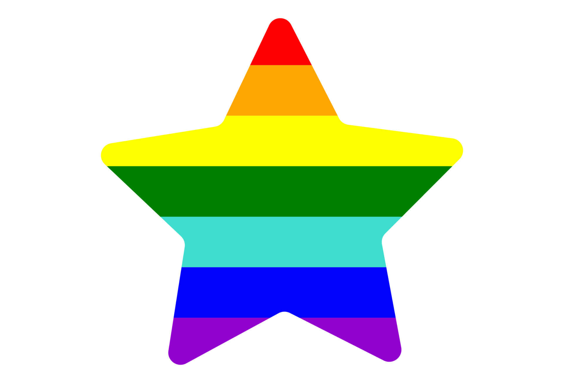 Cute Lgbt Star Flag Background