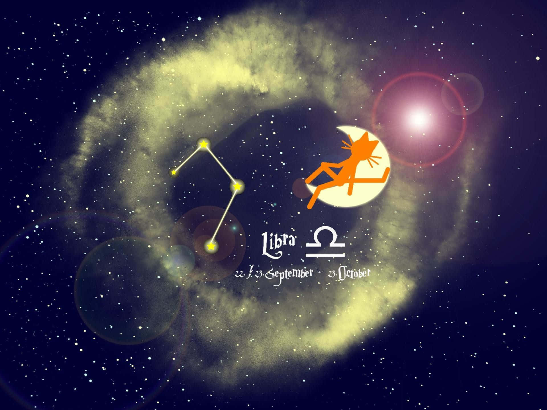 Cute Libra Astrology Symbol Graphic Art