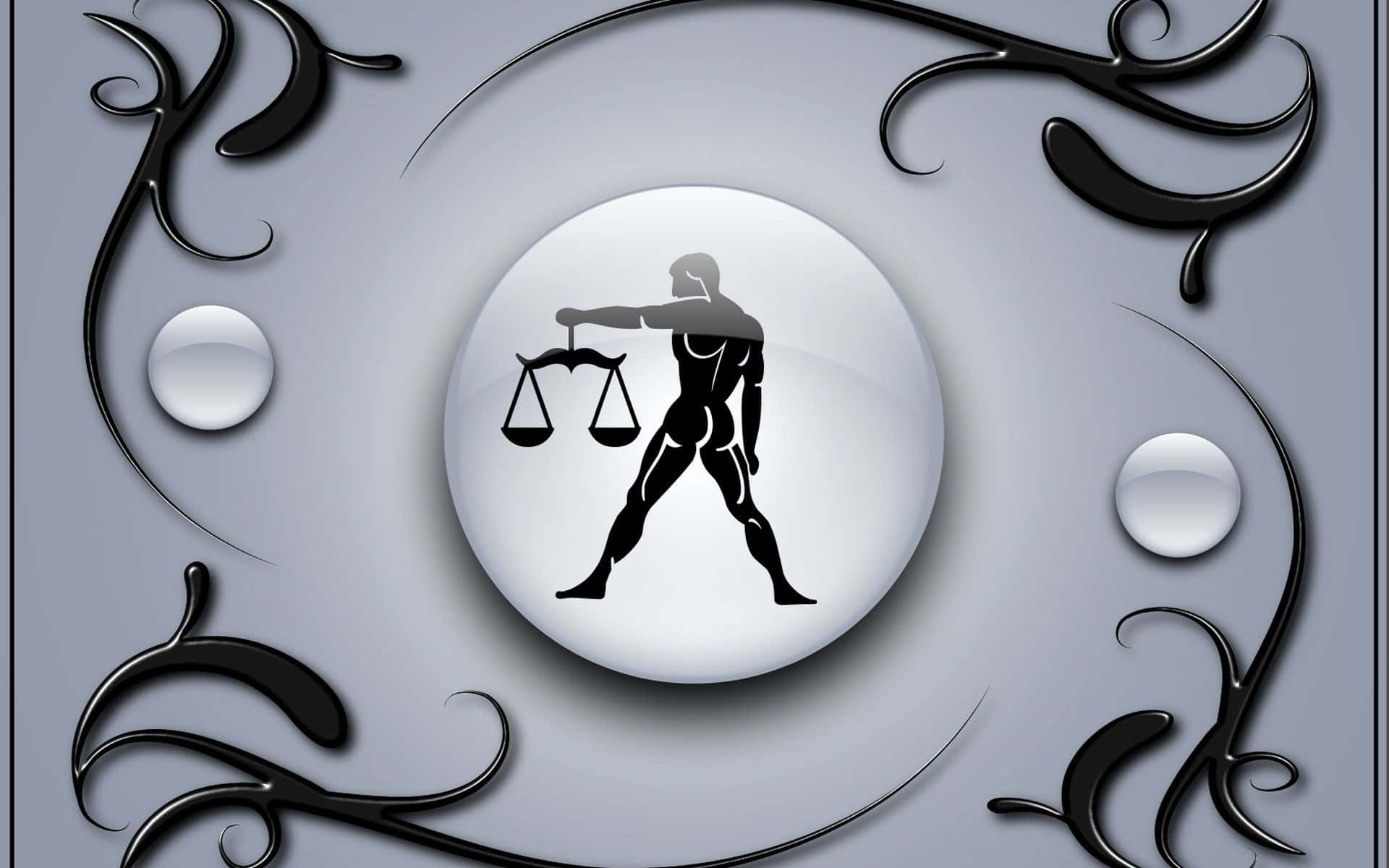 Cute Libra The Scales Visual Art Background