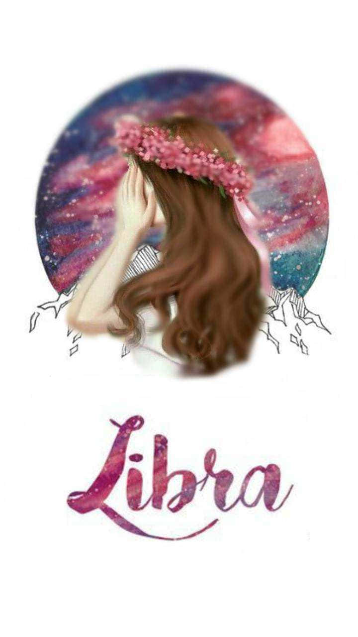 Cute Libra Zodiac Girly Pink Aesthetic