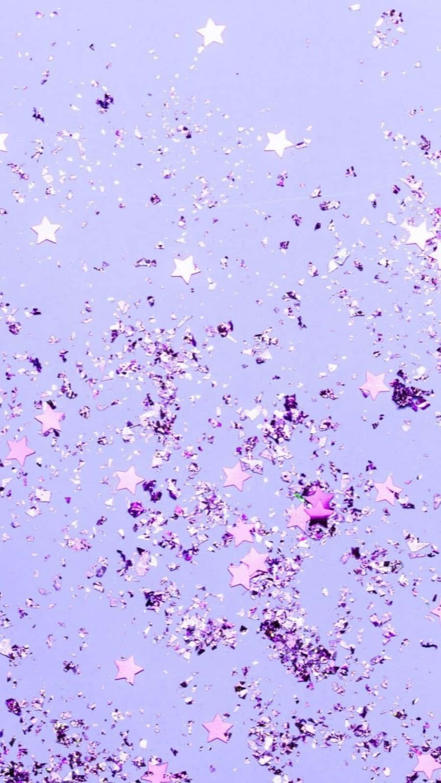 Cute Light Purple Confetti Mobile Background