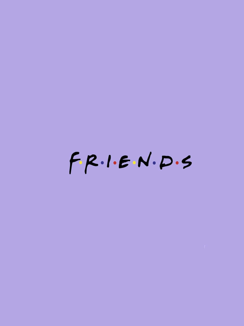Cute Light Purple Friends Logo Background