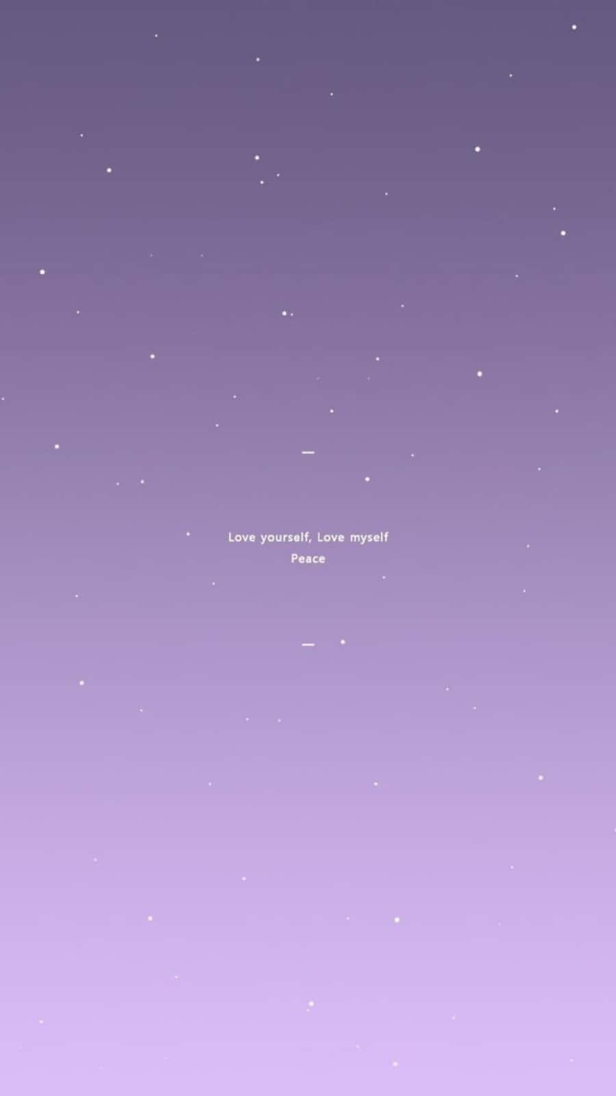 Cute Light Purple Gradient Love Yourself Background