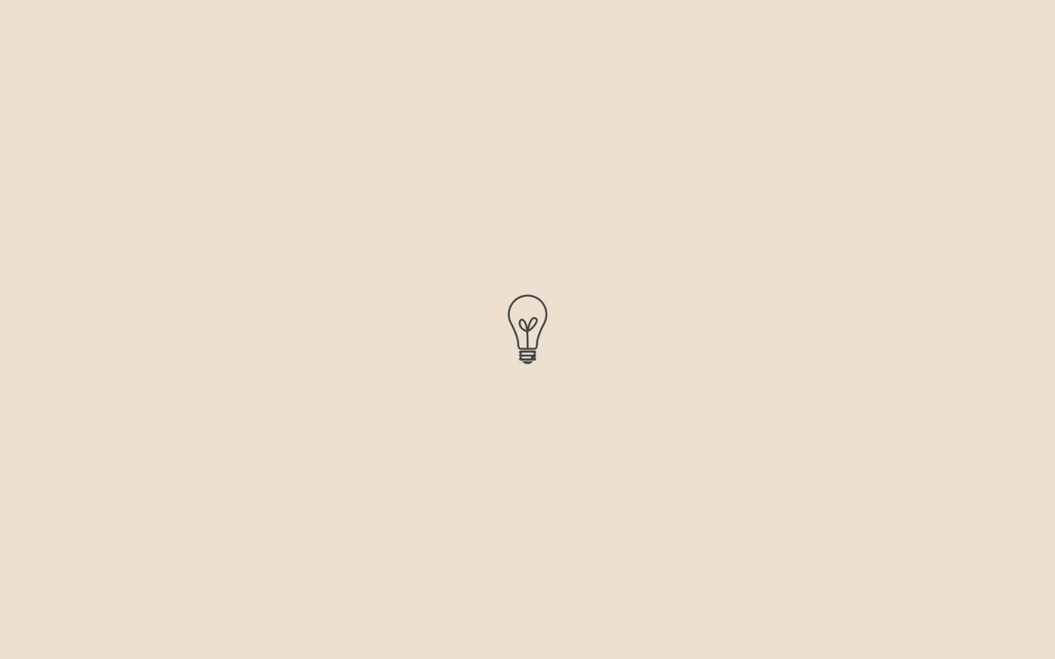 Cute Lightbulb Beige Aesthetic Desktop