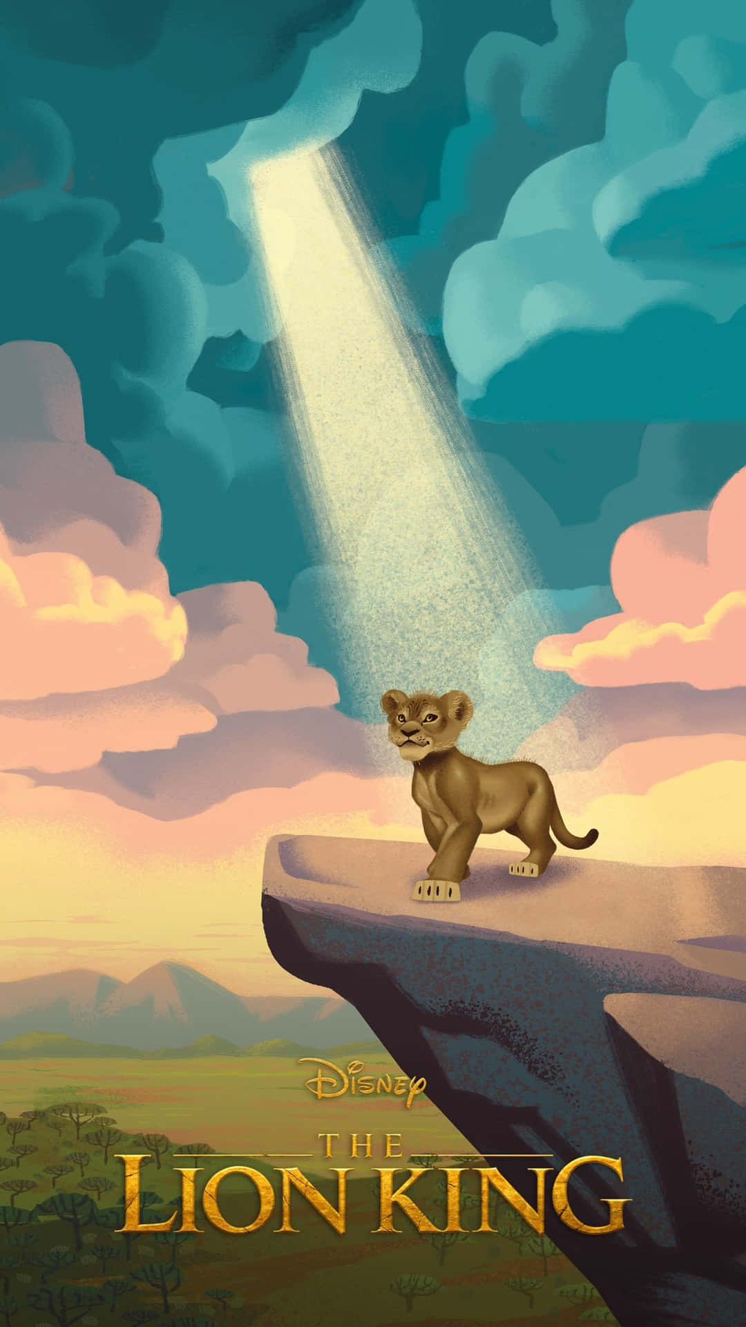 Cute Lion King Movie Poster Simba