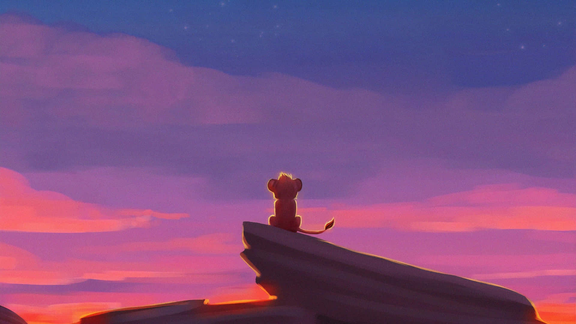 Cute Lion King Young Simba Background