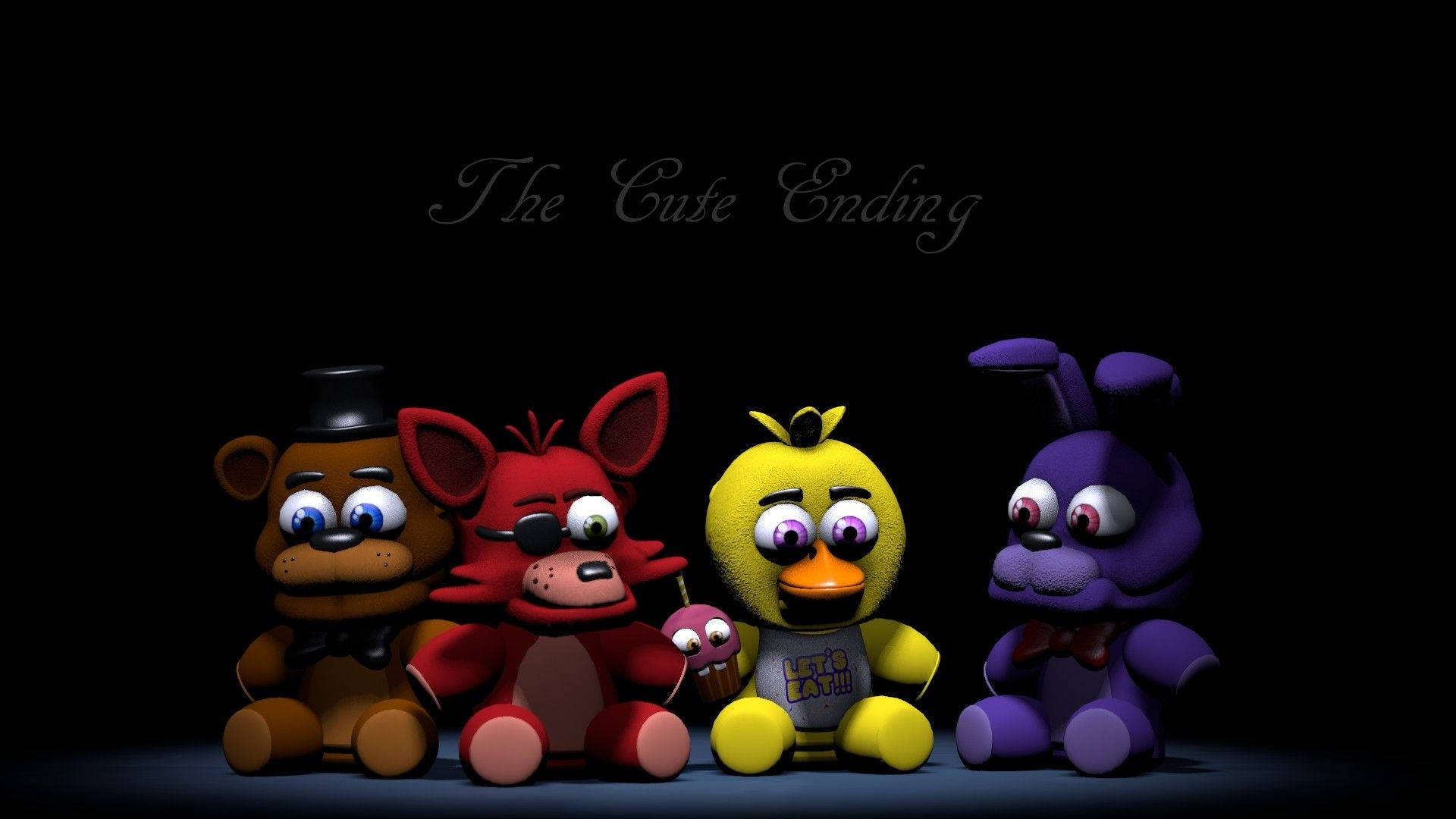 Cute Little Fnaf Animatronics Background