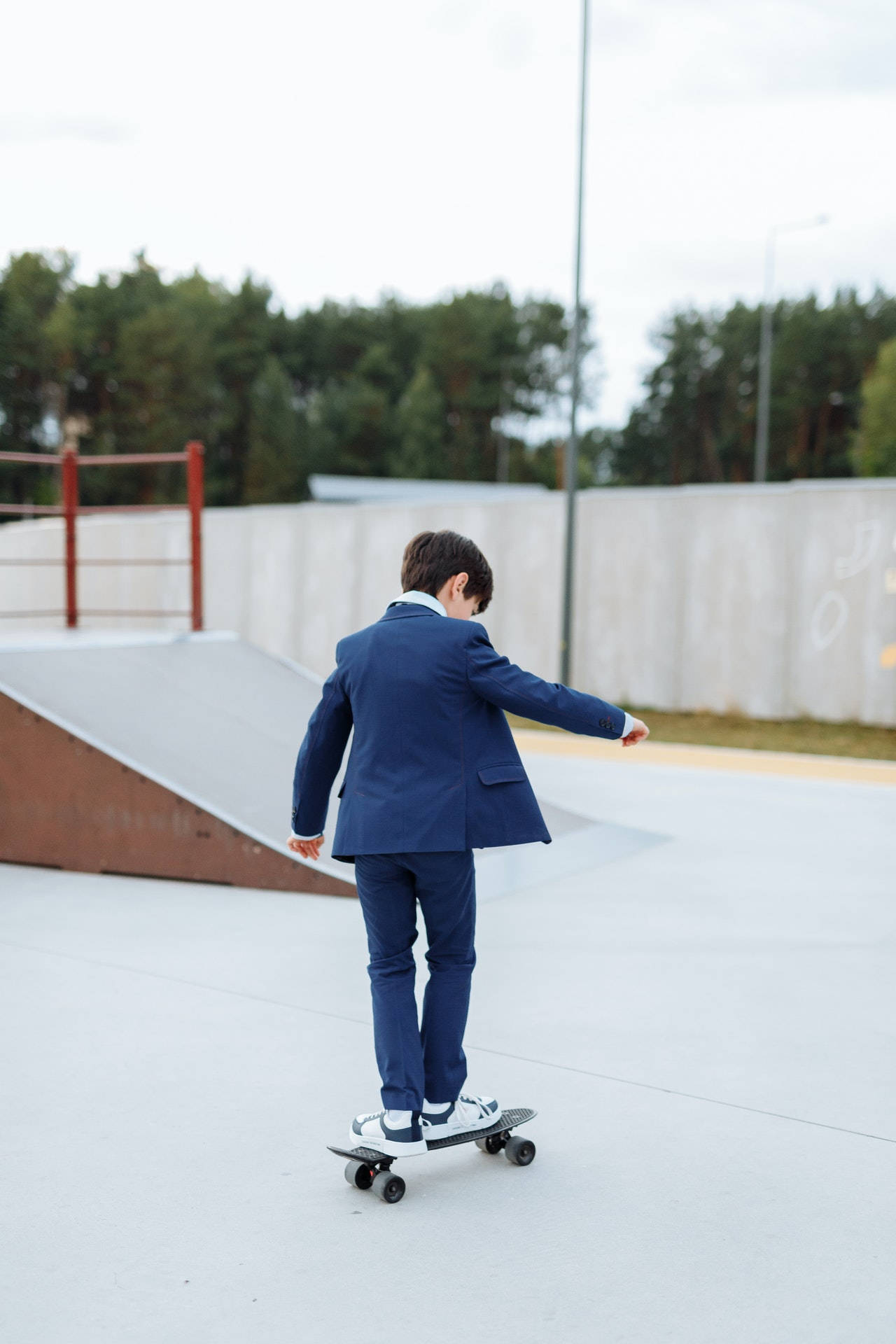 Cute Little Skater Boy Background