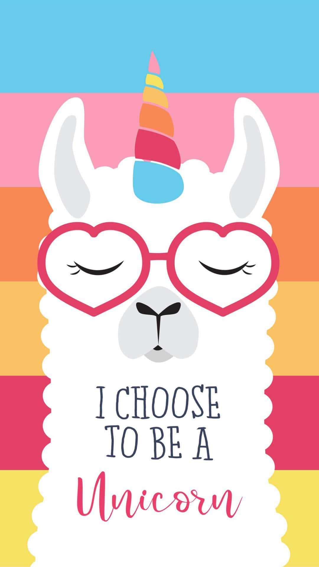 Cute Llama Hilarious Sticker Quote Background