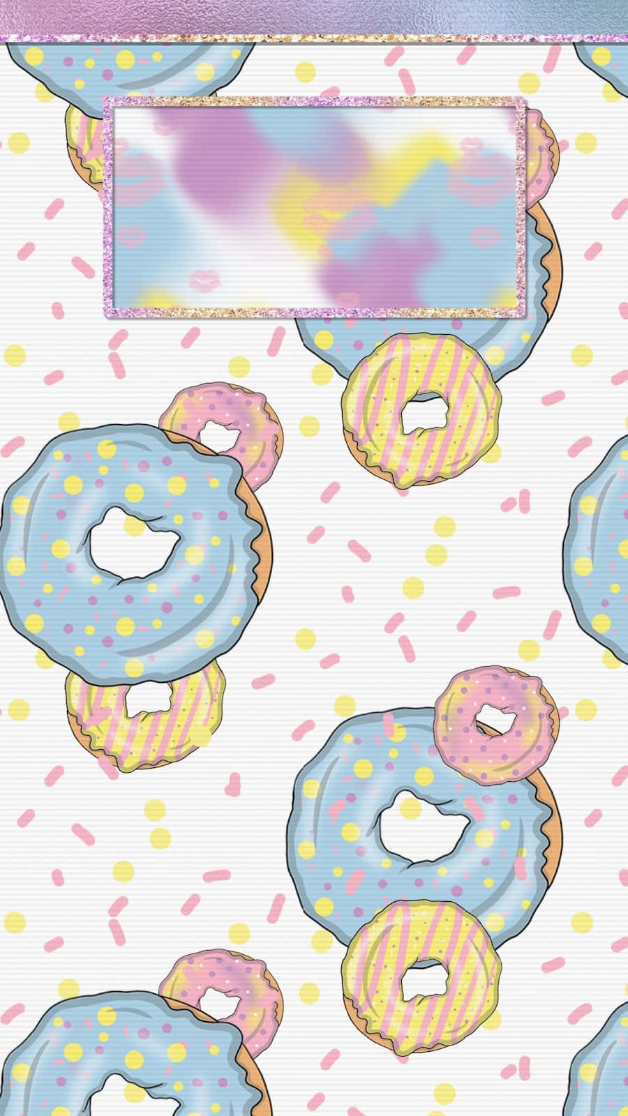 Cute Lock Screen Donuts Sprinkles Background