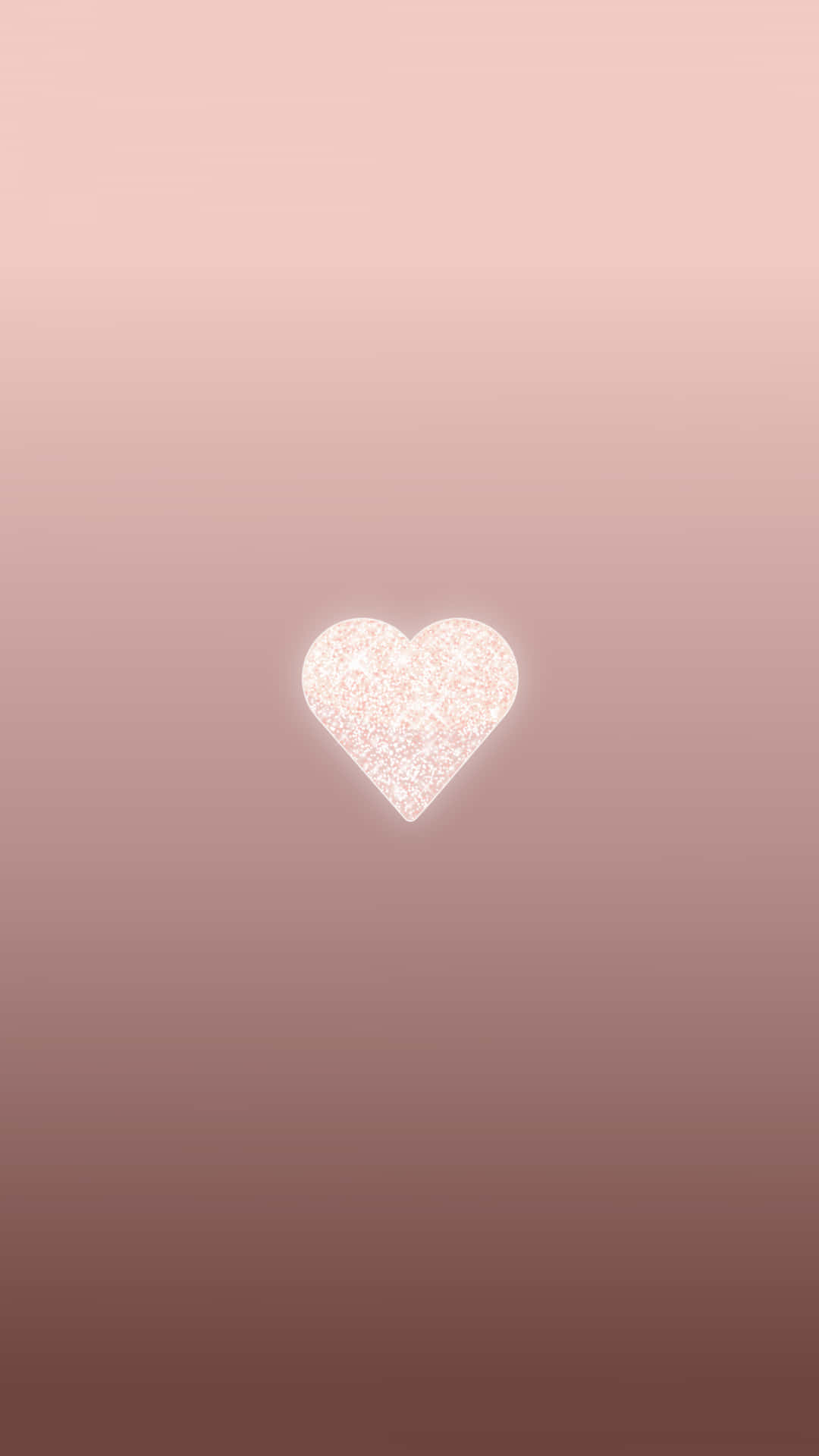 Cute Lock Screen Heart Glitters Background
