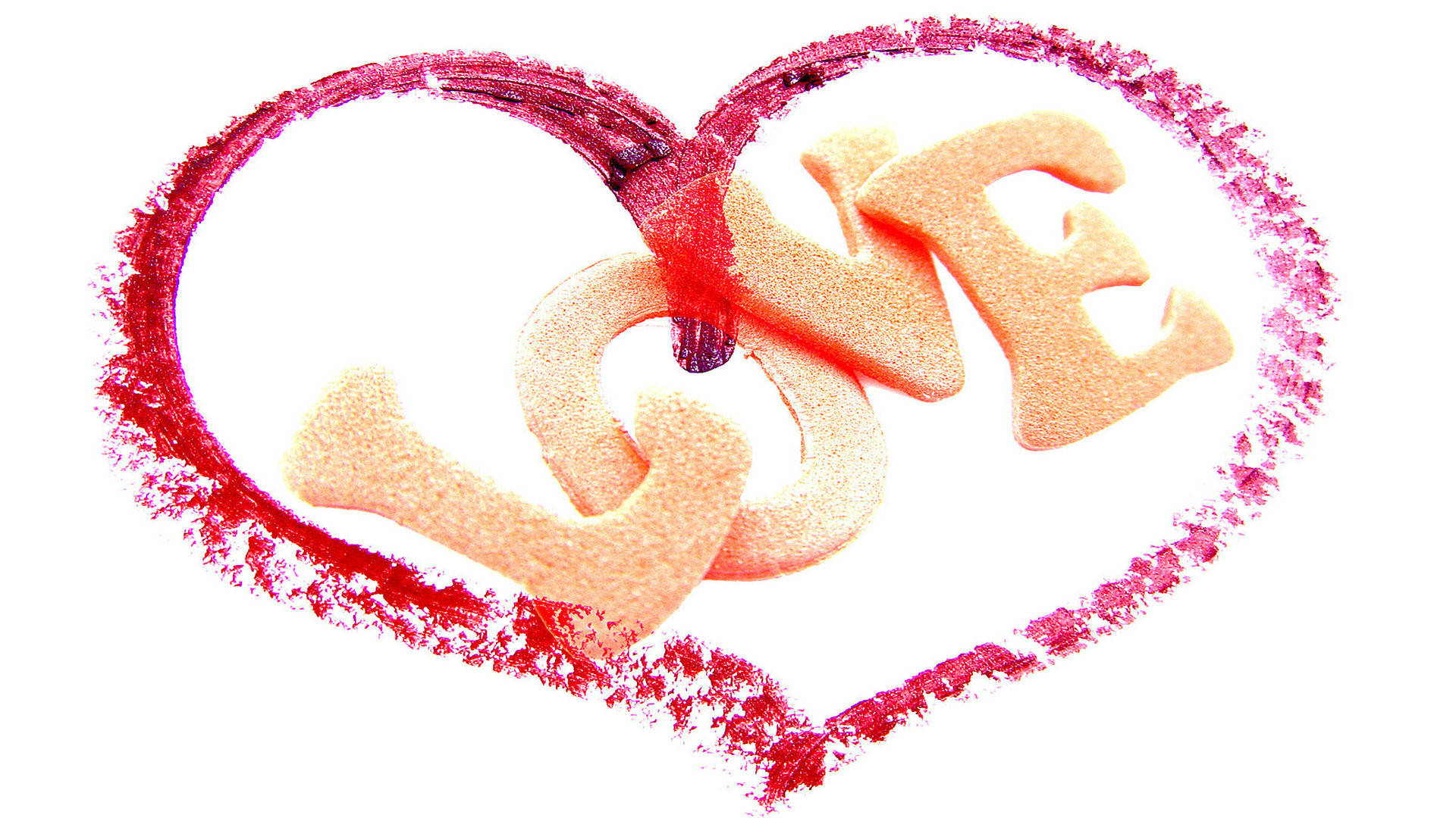 Cute Love Red Heart Background