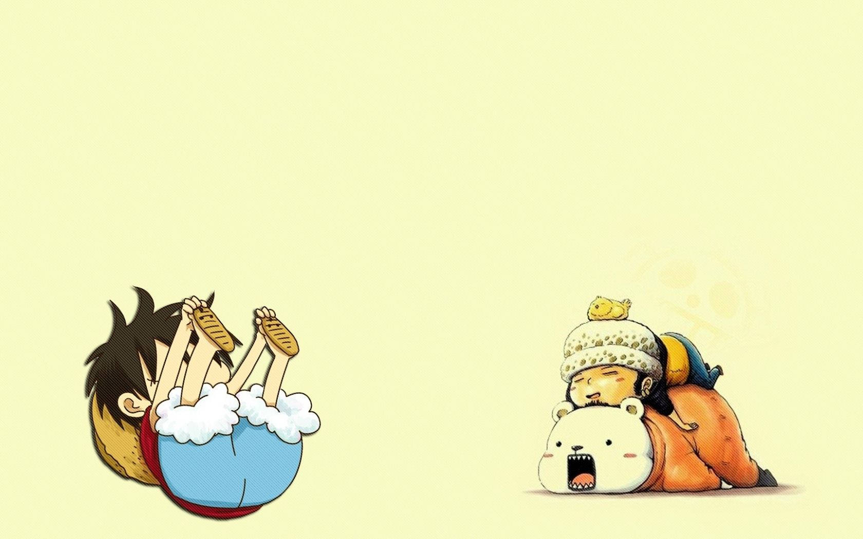 Cute Luffy Funny Stunt Background