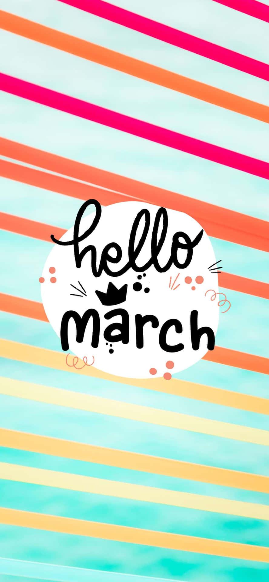 Cute March Lines Background