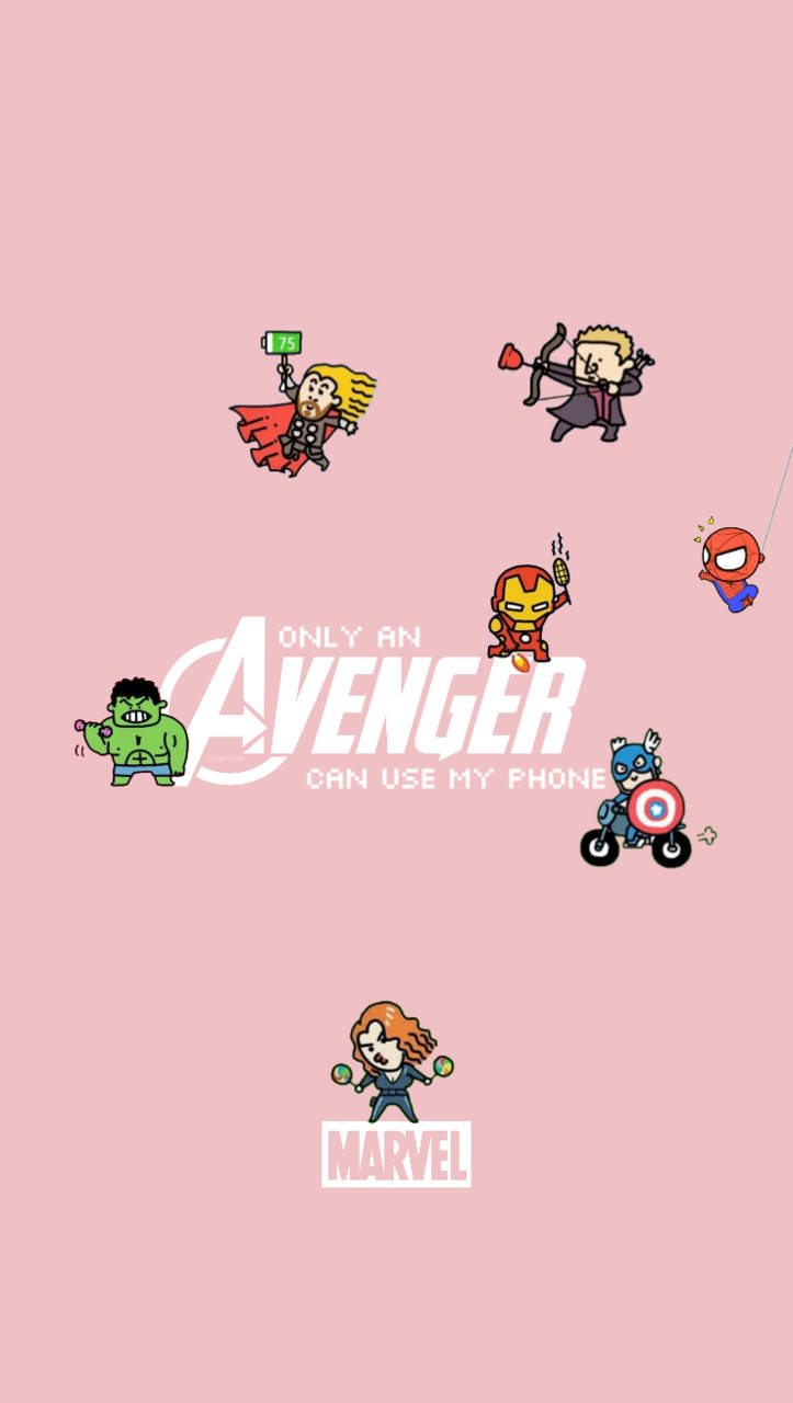 Cute Marvel Avengers Chibi Background