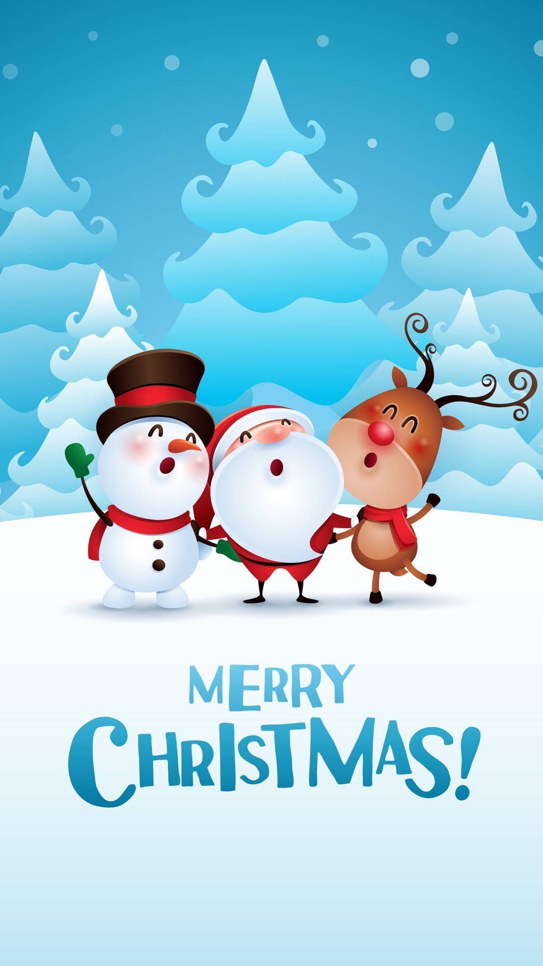 Cute Merry Christmas Background