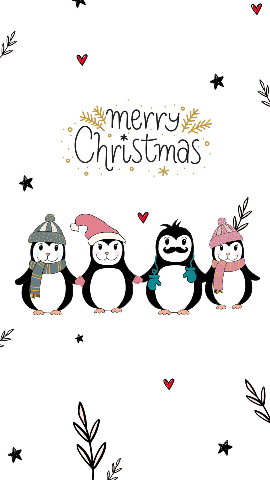 Cute Merry Christmas Iphone Penguins