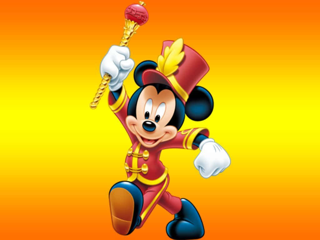 Cute Mickey Mouse Marshall Outfit Background