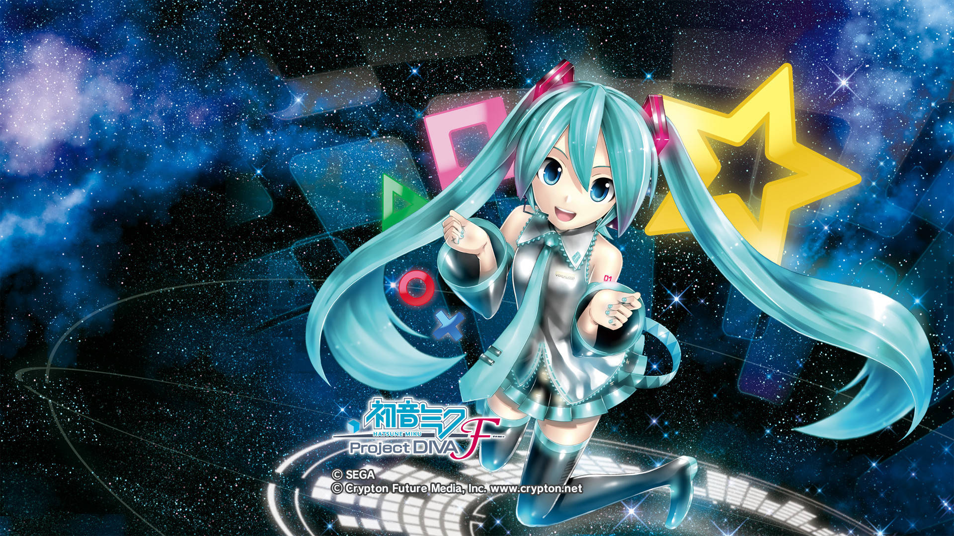 Cute Miku Vocaloid Background