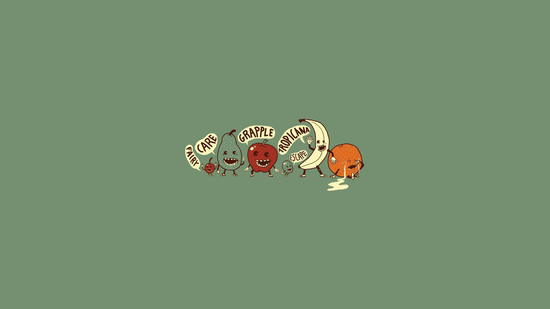 Cute Minimalist Fruits Background