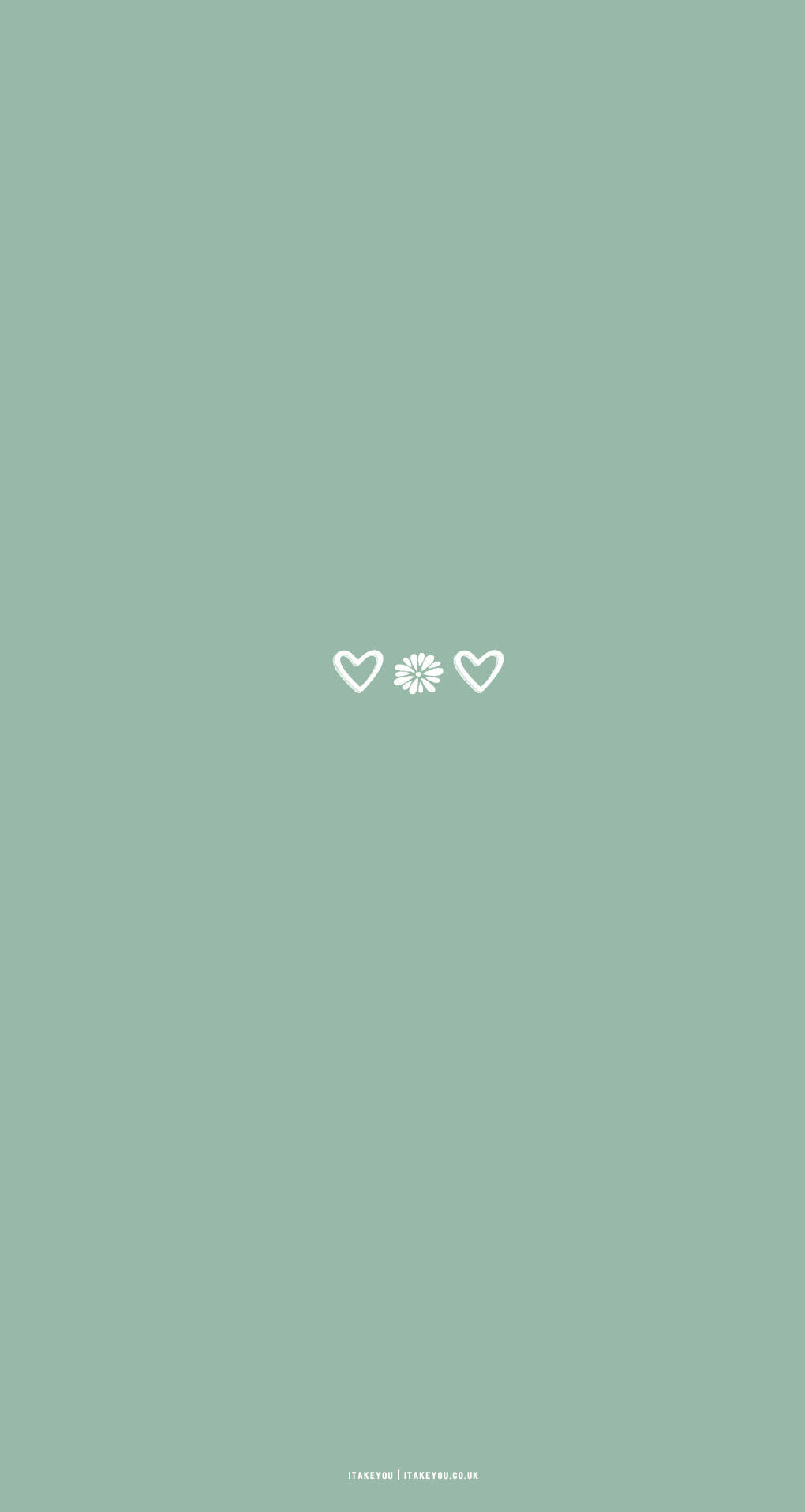 Cute Minimalist Heart Background