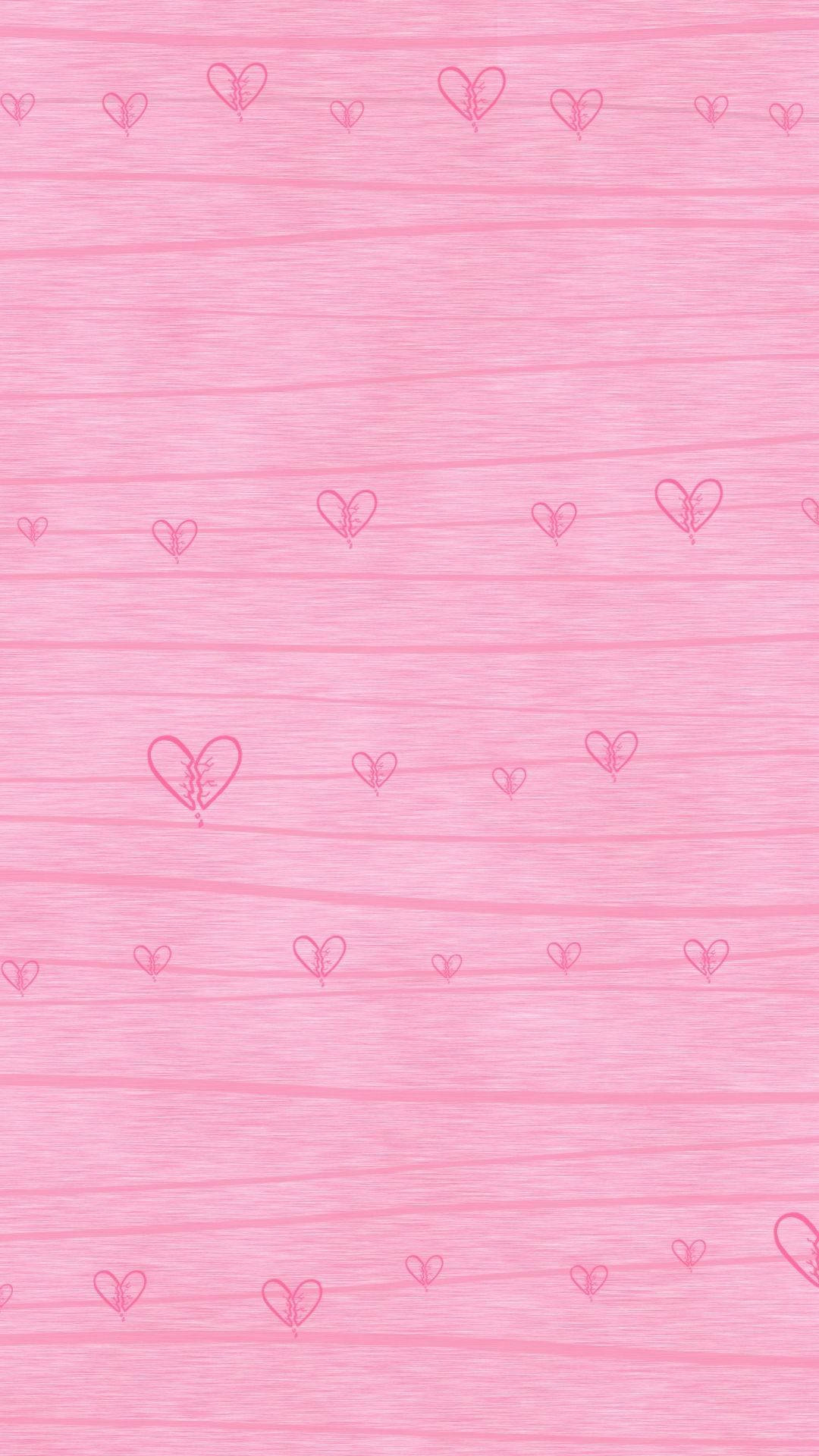 Cute Minimalist Love Heart Design Background