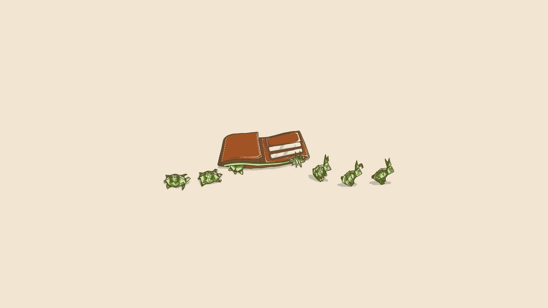 Cute Minimalist Money Background