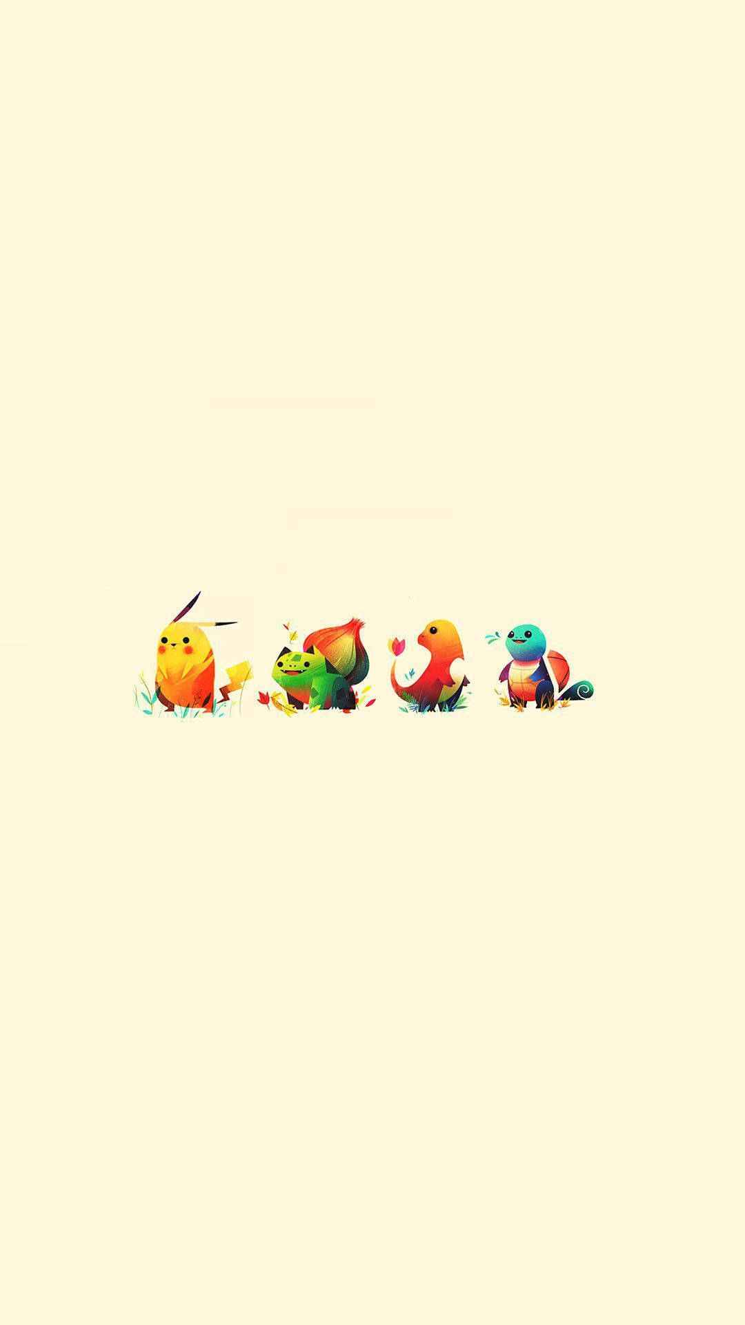 Cute Minimalist Monsters Background