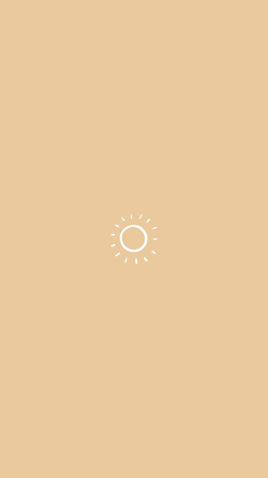 Cute Minimalist Sun Background