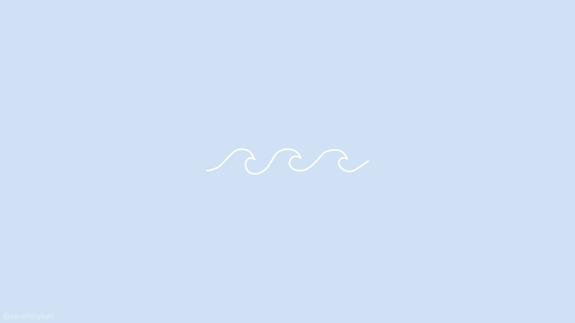 Cute Minimalist Wave Background