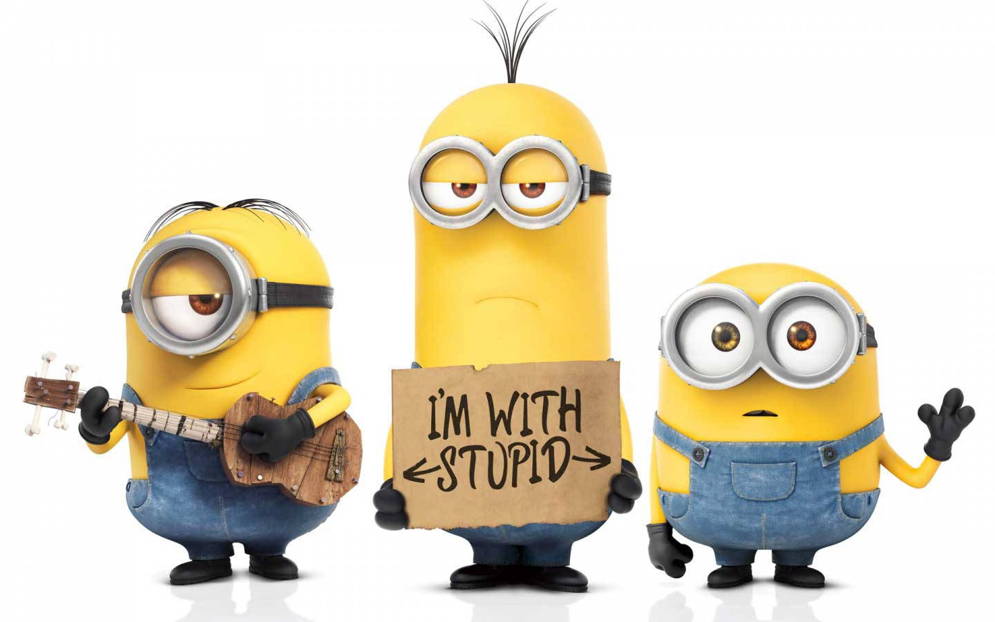 Cute Minion Kevin With Dave And Bob