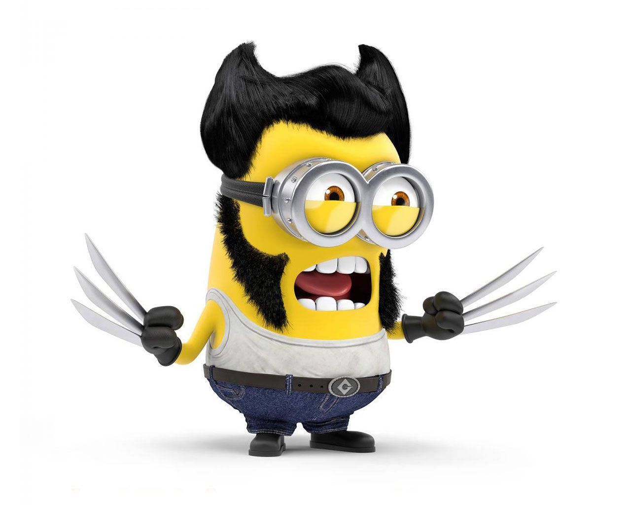 Cute Minion Wolverine Kevin