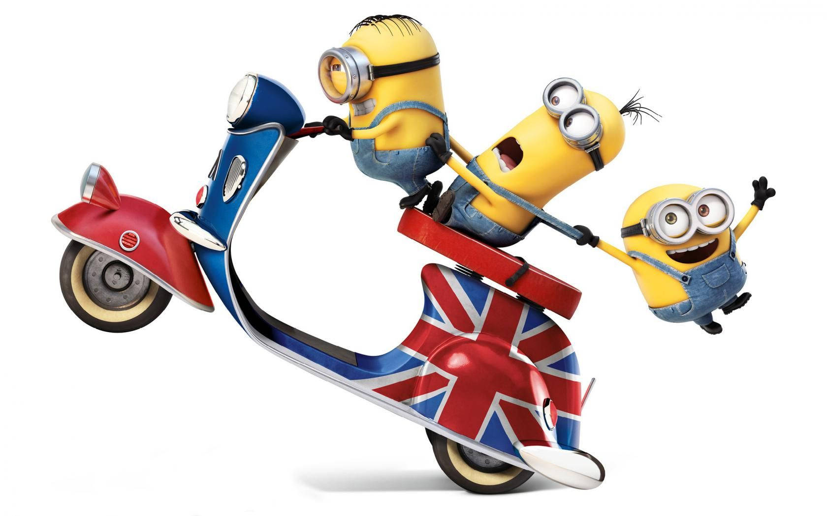 Cute Minions Riding A Motorcycle