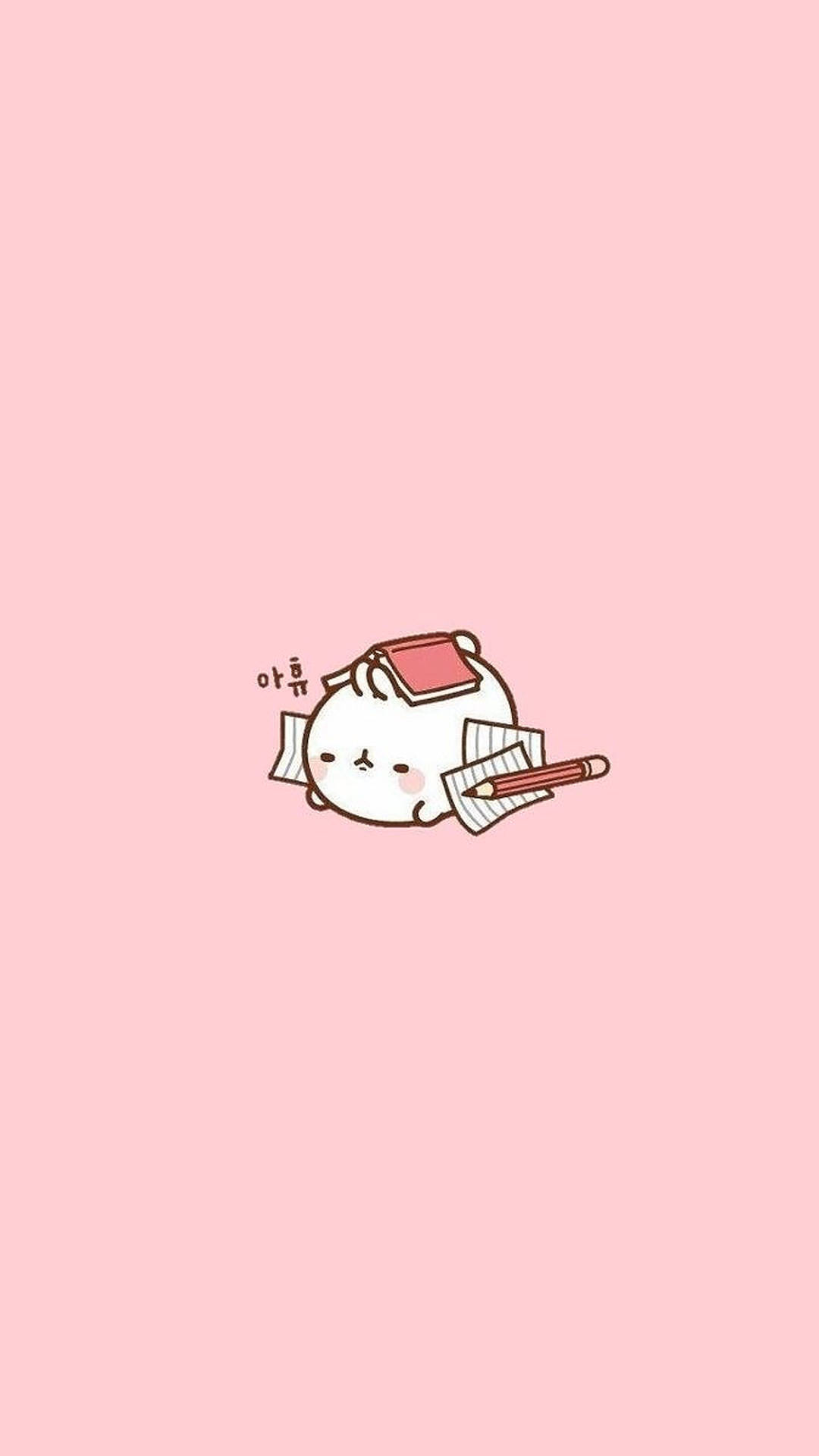 Cute Molang Bunny Profile Picture Background