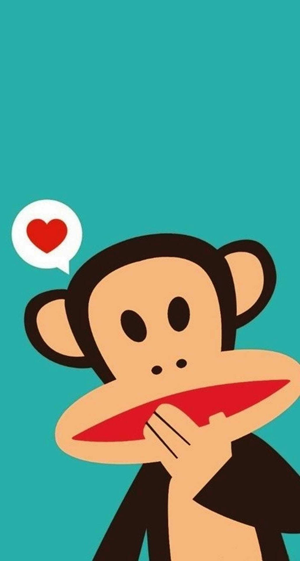 Cute Monkey Vector Art Background