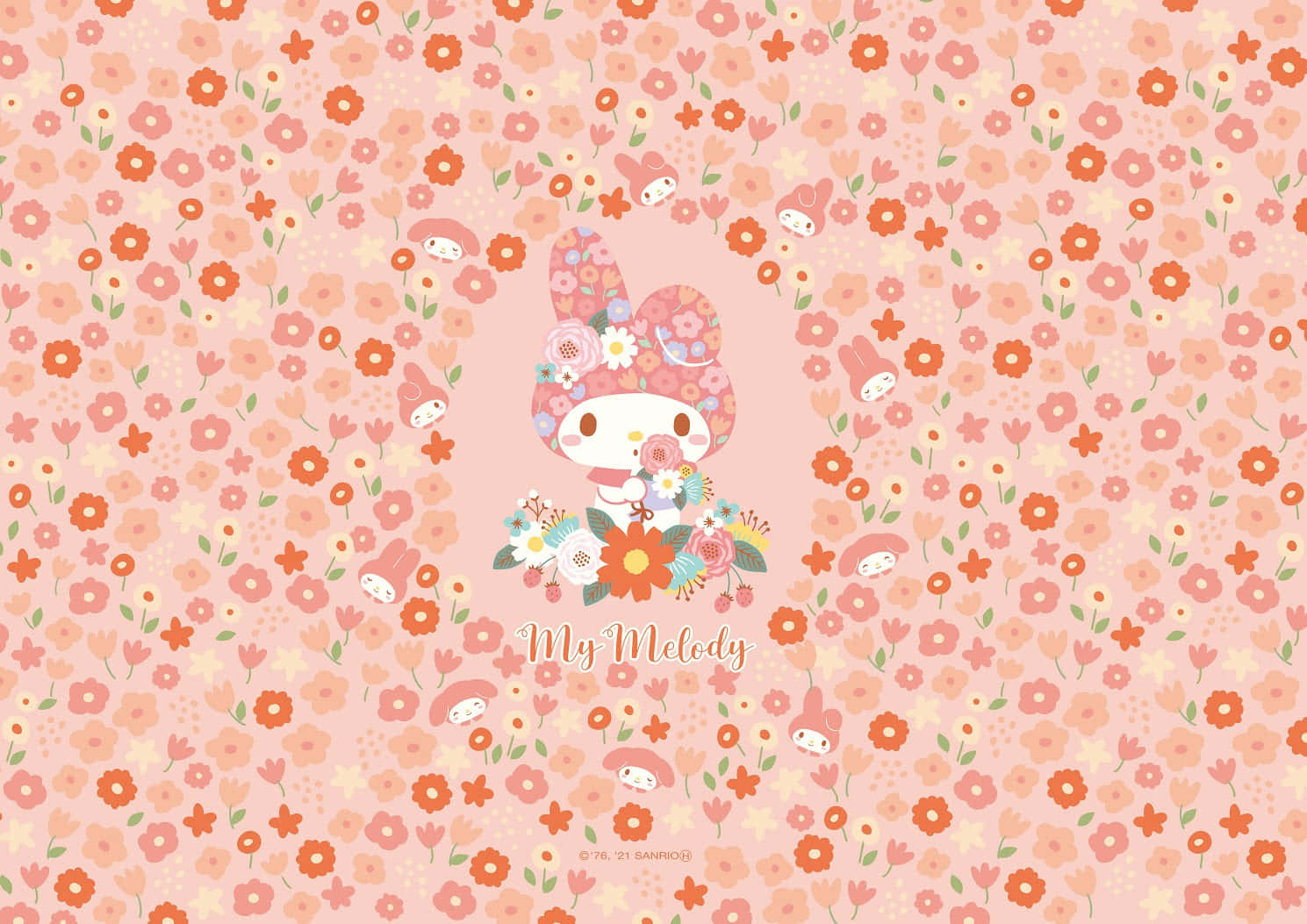 Cute My Melody Desktop Wallpaper Background