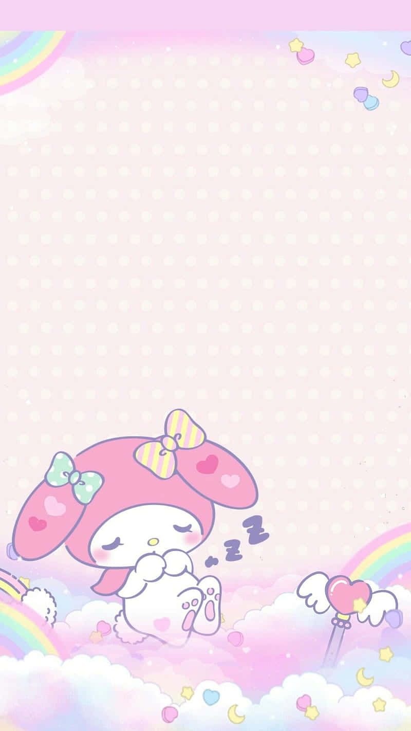 Cute My Melody With Rainbows